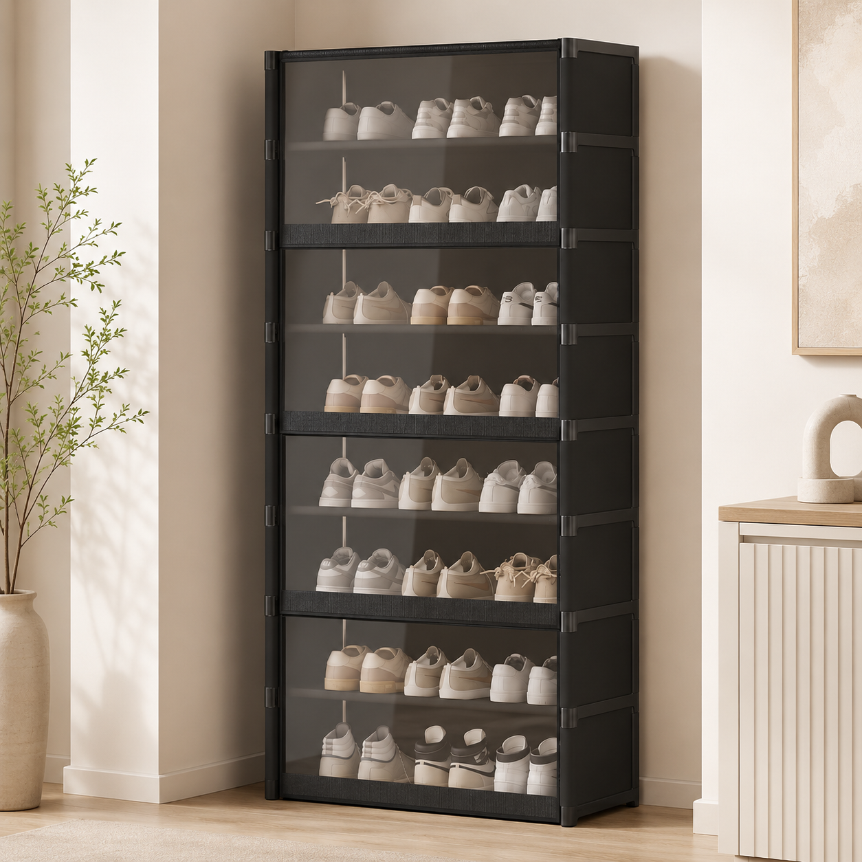 Multipurpose Dustproof Transparent Shoe Cabinet Organizer