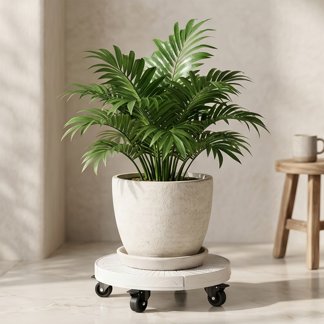 Heavy Duty Adjustable Plant Caddy with Lockable Wheels