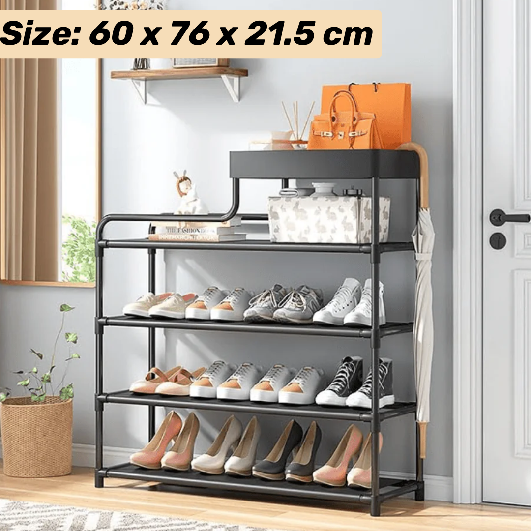 5 Layer Multipurpose Metal Shelving Cabinet Shoe Storage  Rack Organizer