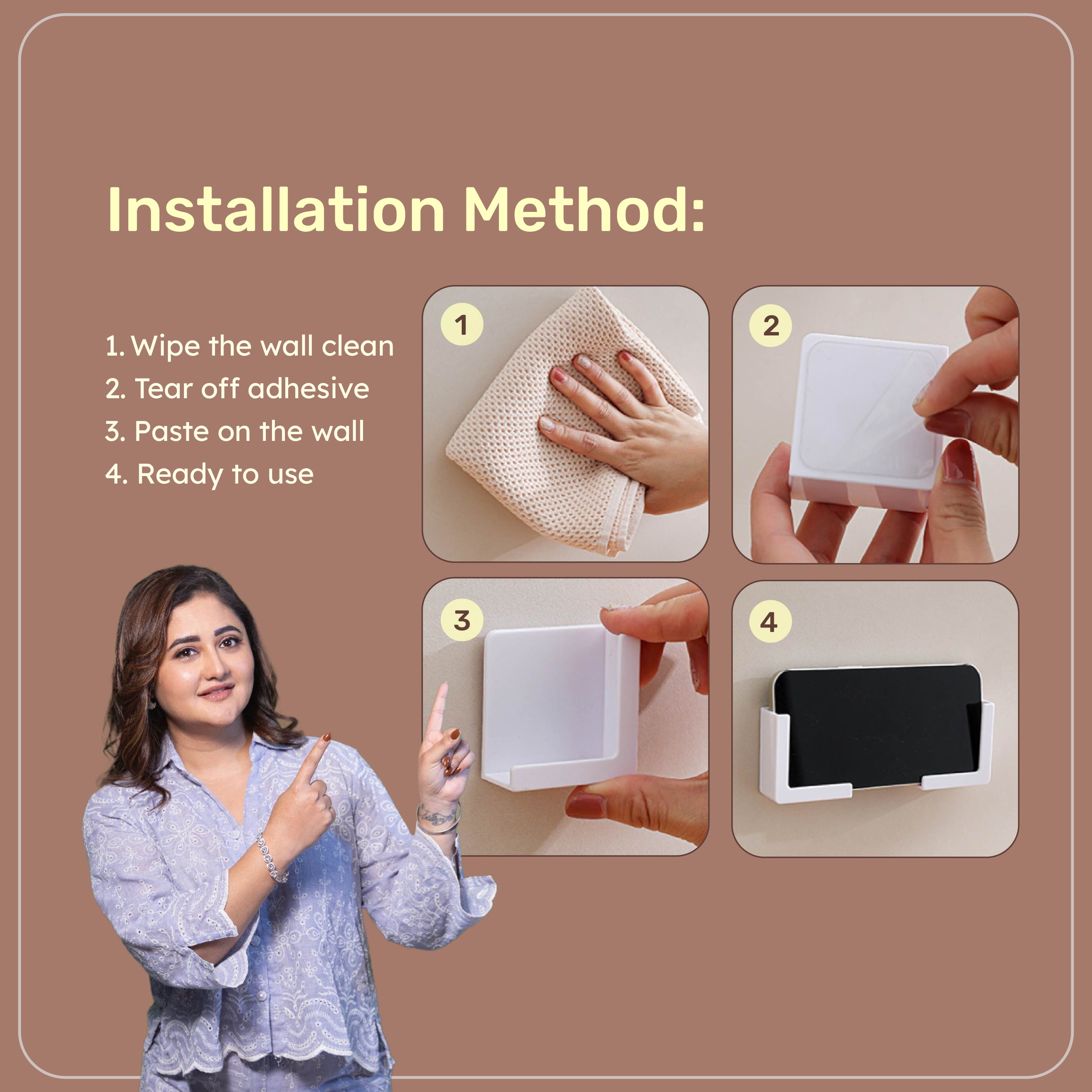 Homero Universal Magnetic Phone and Tablet Holder with Strong Grip