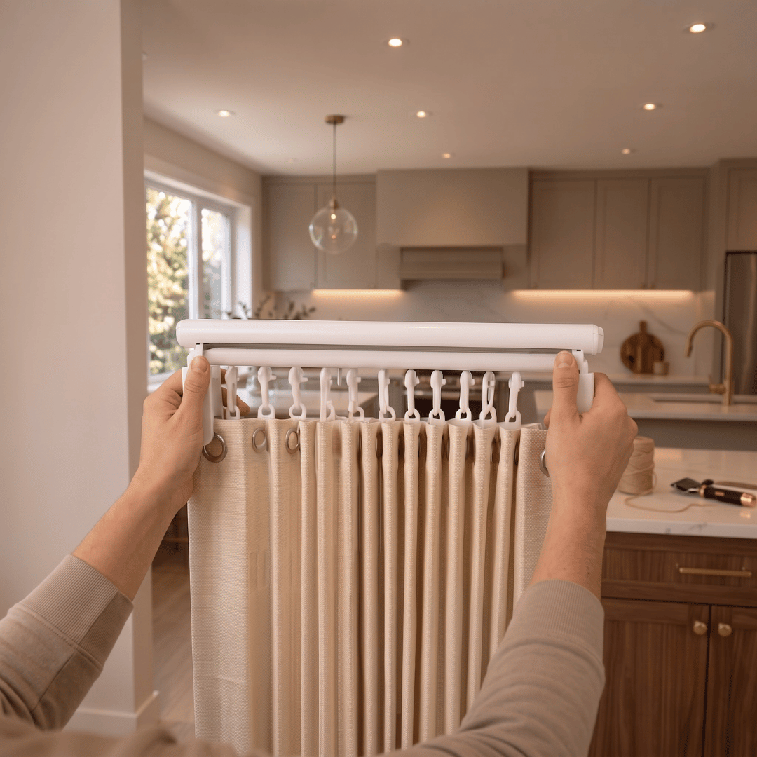 Accordion Style Magnetic Folding Door Curtain