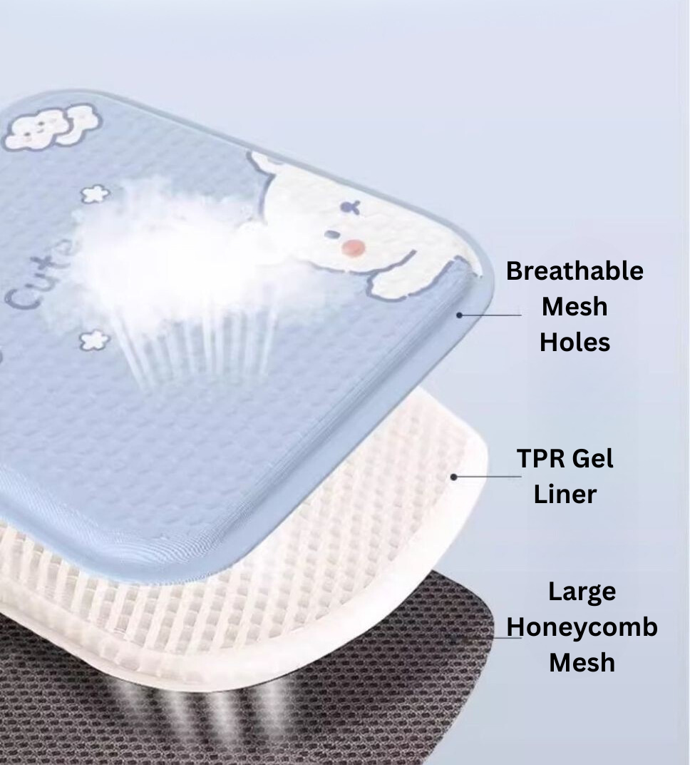 Breathable Seat Cushion with TPR Gel Cooling