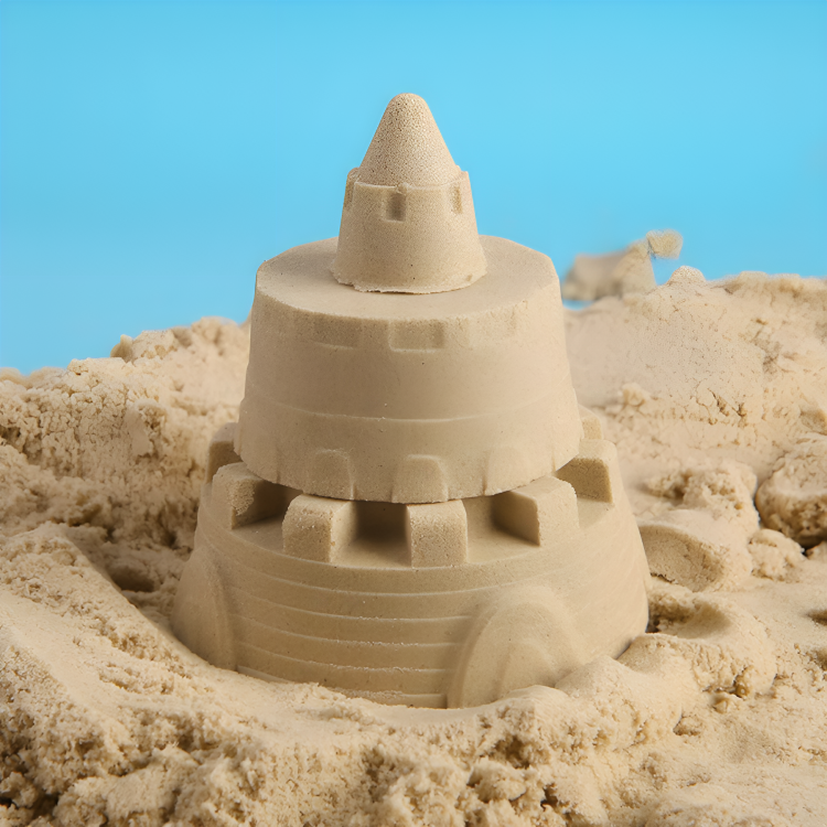 Creative Kinetic Sand Play Set with 18 Molds & Foldable Sandbox