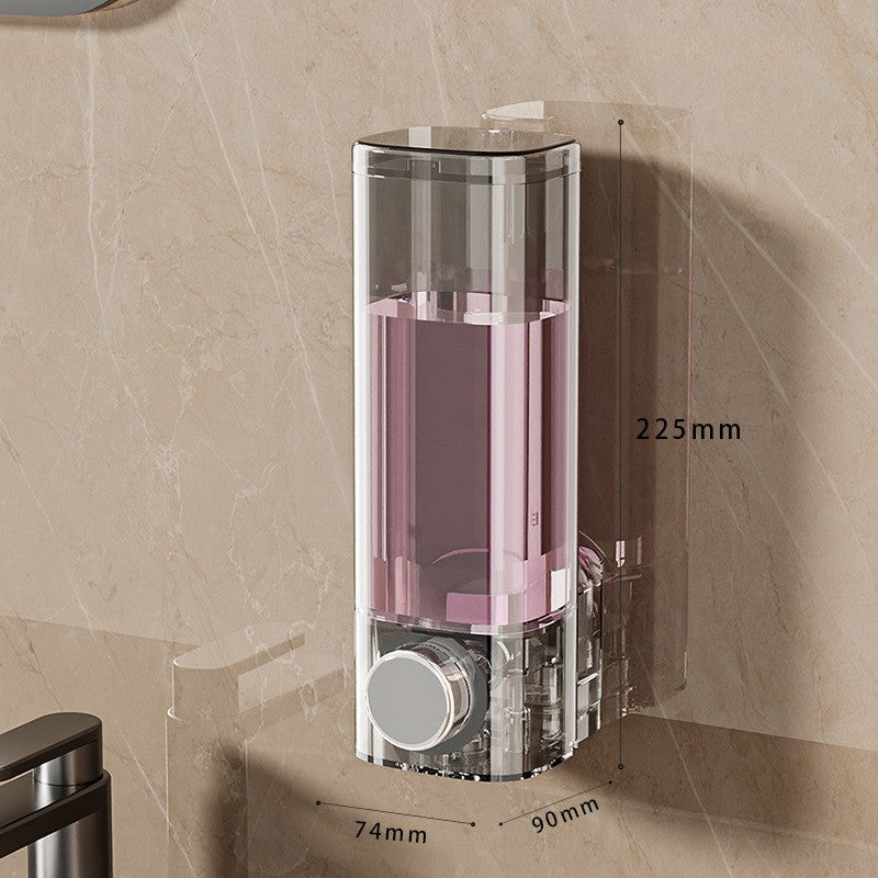 Wall-Mounted Soap and Shower Gel Dispenser with Suction Cup