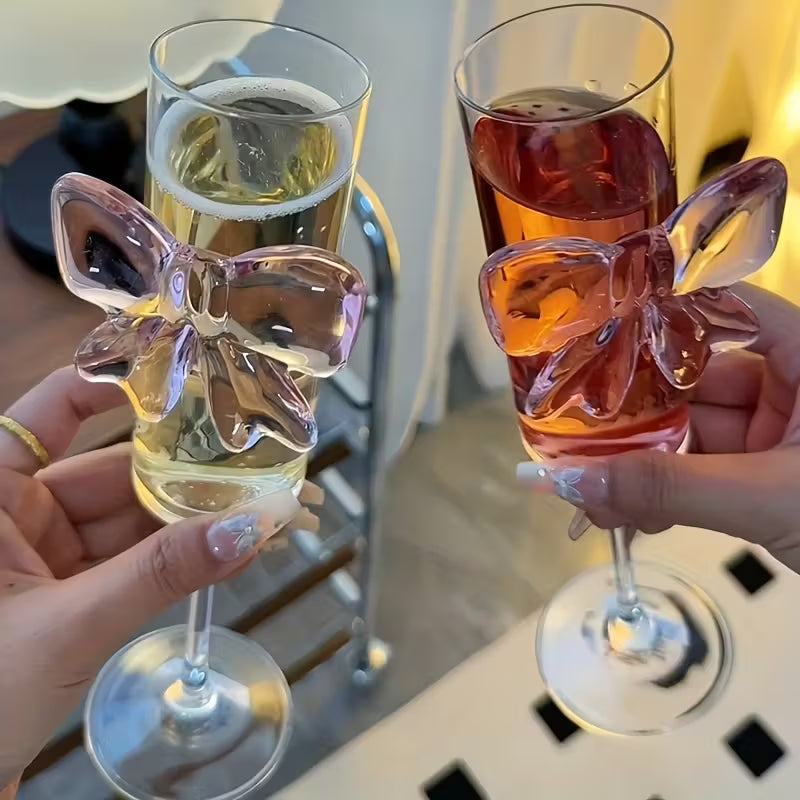 HOMERO Elegant Glass Wine Set Classic Design - 160ml Capacity