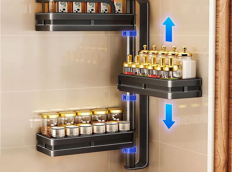 5 Level Multipurpose Wall Mounted Kitchenware Holder