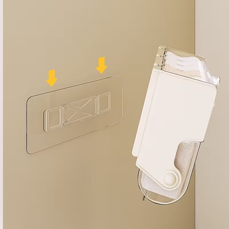 Wall Mounted Underwear and Socks Storage Organizer with Transparent Flip Lid