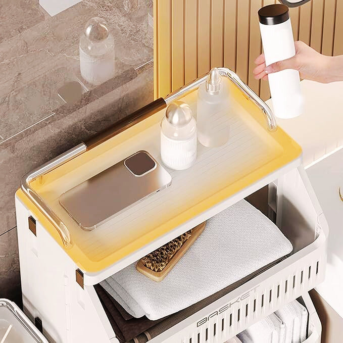 Homero Multi-Purpose Rolling Storage Cart With Lockable Wheels