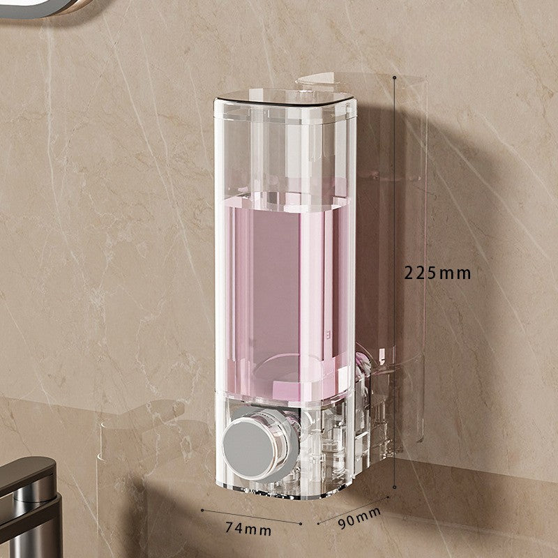 Wall-Mounted Soap and Shower Gel Dispenser with Suction Cup