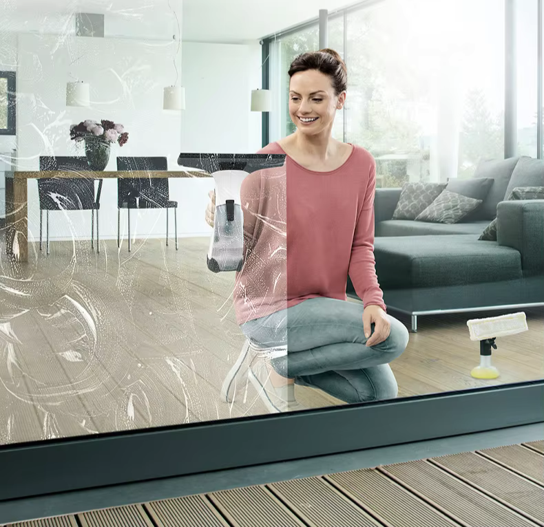 Cordless Rechargeable Portable Glass Cleaner and Window Wiper Set