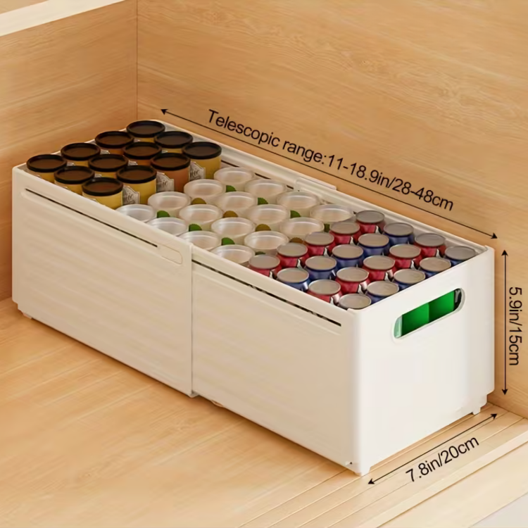 Multipurpose Expandable Sliding Stackable Storage Organizer