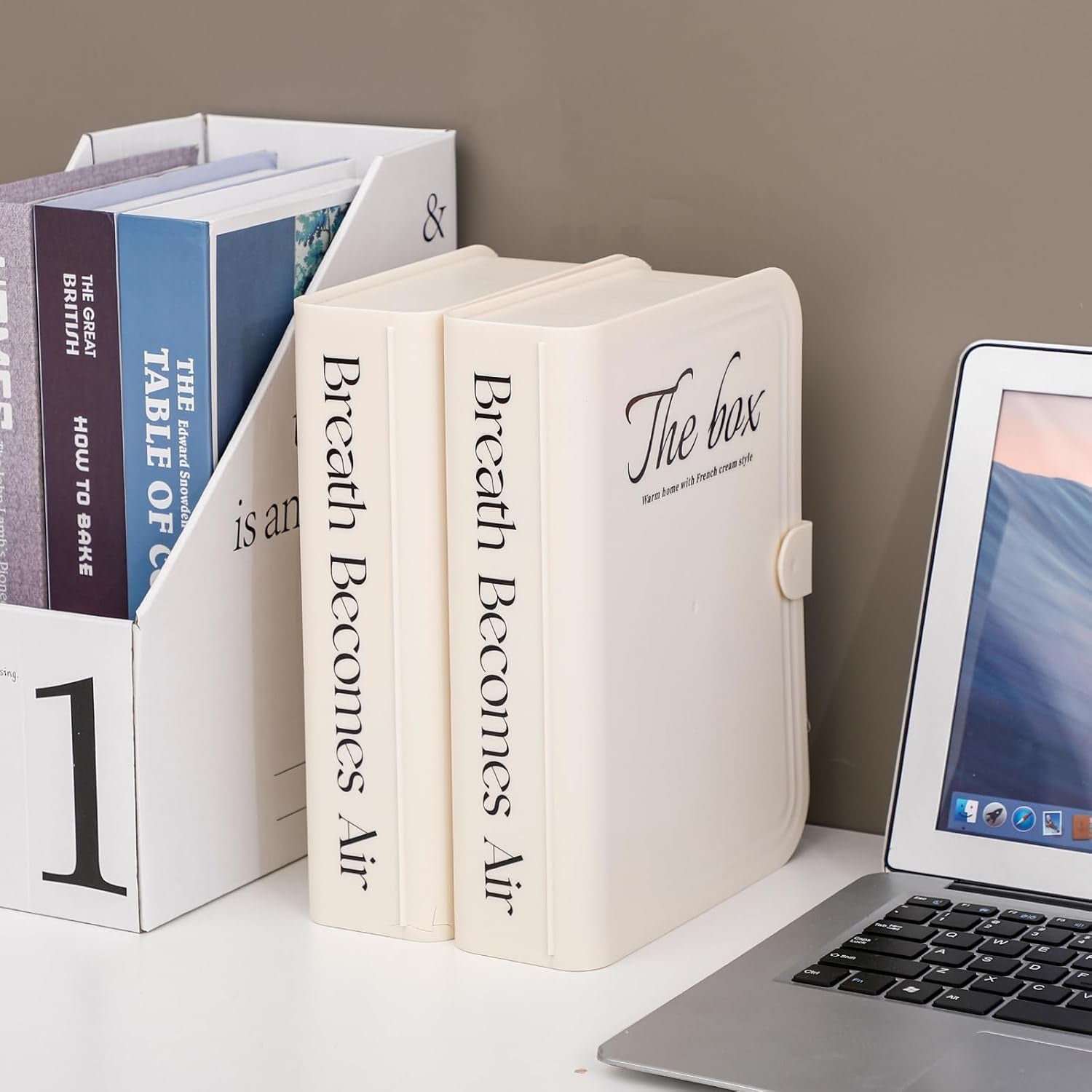 Elegant Book-Style Plastic Cord Organizer Boxes with Lid and 8 Compartment