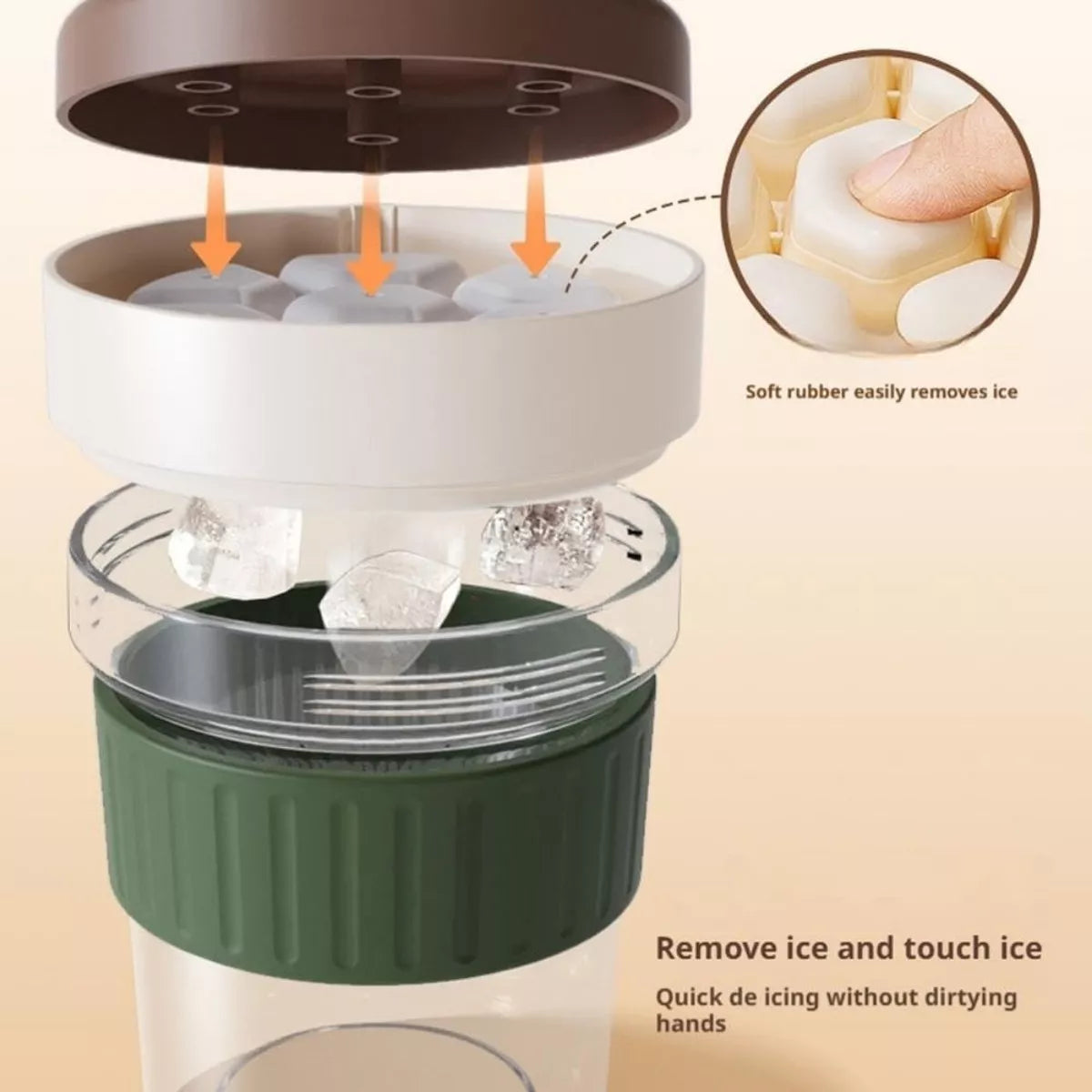 2-in-1 Ice Cube Tray and Water Bottle
