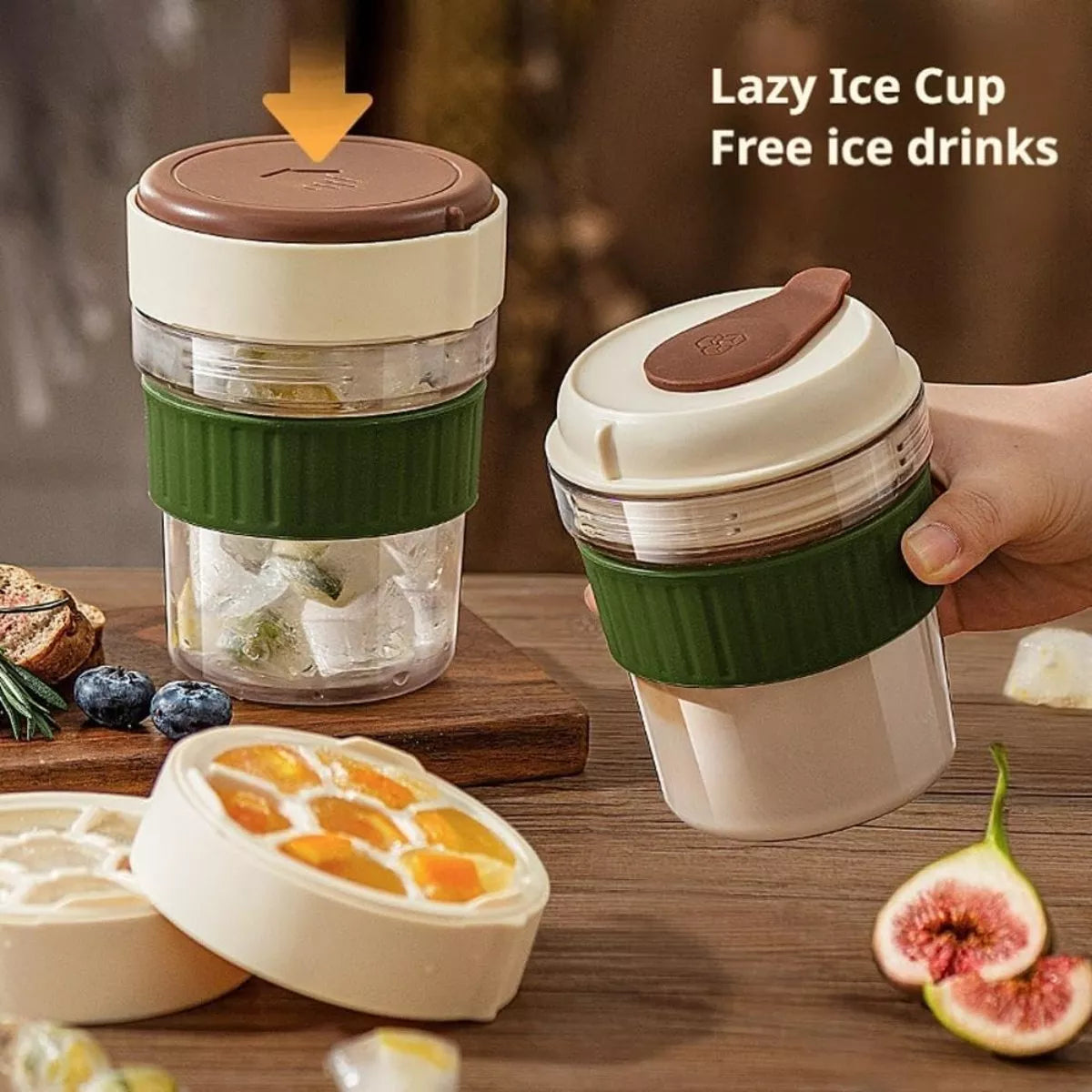 2-in-1 Ice Cube Tray and Water Bottle